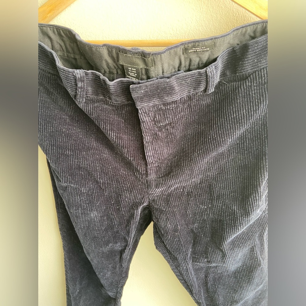 H&M corduroy pants, skinny fit, size 36